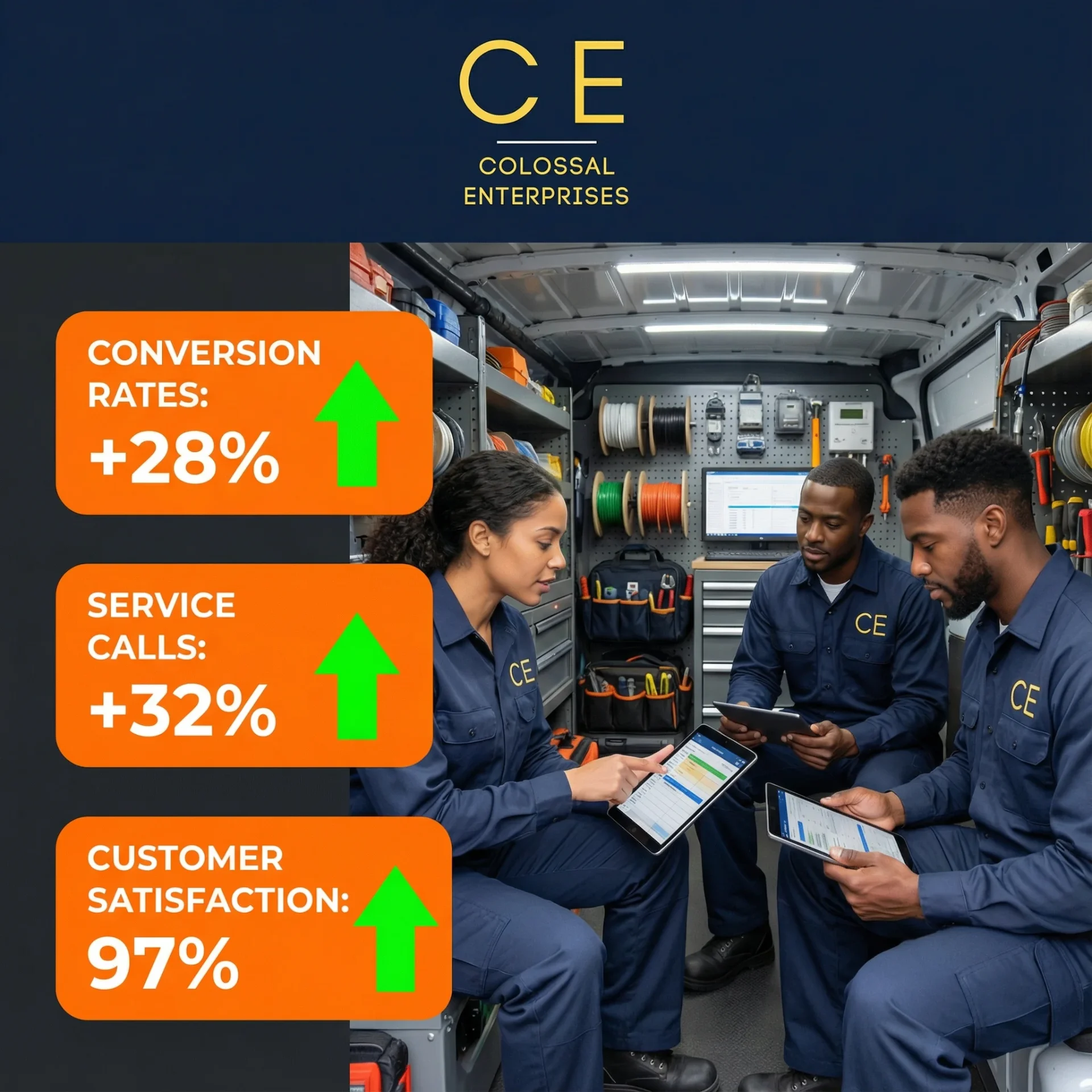 Electricians Digital Marketing | Colossal Enterprises